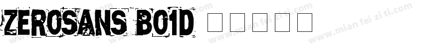 ZeroSANS Bo1d字体转换